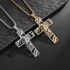 European and American Hollow Design Cross Necklace with Male Personality and Fashion