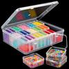 5sets (30 Small Inner Boxes +1 Large Outer Box=1 set) Bead Storage Nano Bead Accessory Storage Box Diamond Bead Transparent