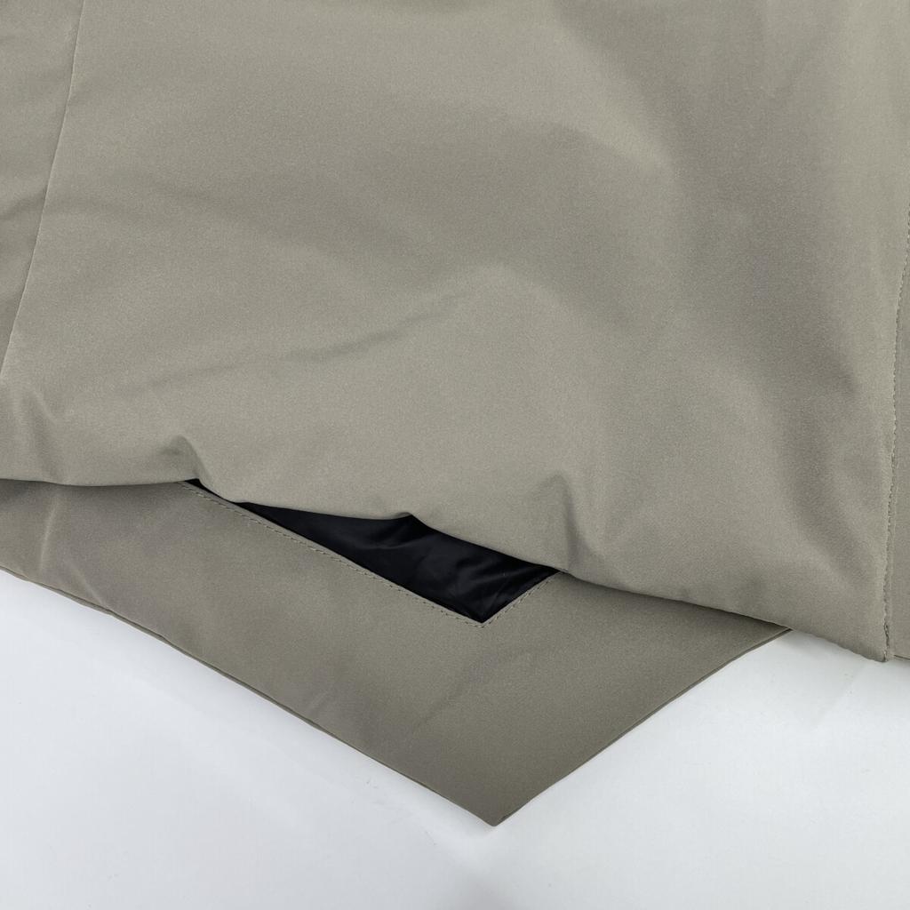 ATTACHMENT 22WAW Gray 3-Layer Light Taffeta Hooded Down Coat coat 4 grayUsed