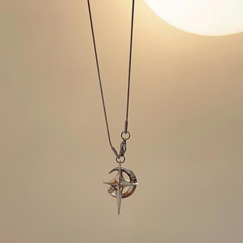 Fashion Star Pendant Galaxy Necklace for Women Men Egirls Y2K Cool Couples Necklace Clavicle Chain Original Party Jewelry Gift