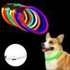 USB-wiederaufladbarer Glasfaser-Halsband Haustier Hund LED-Licht-Halsband Leuchtendes Anti-Verlust Hundehalsband USB-wiederaufladbares Hundehalsband Halsband