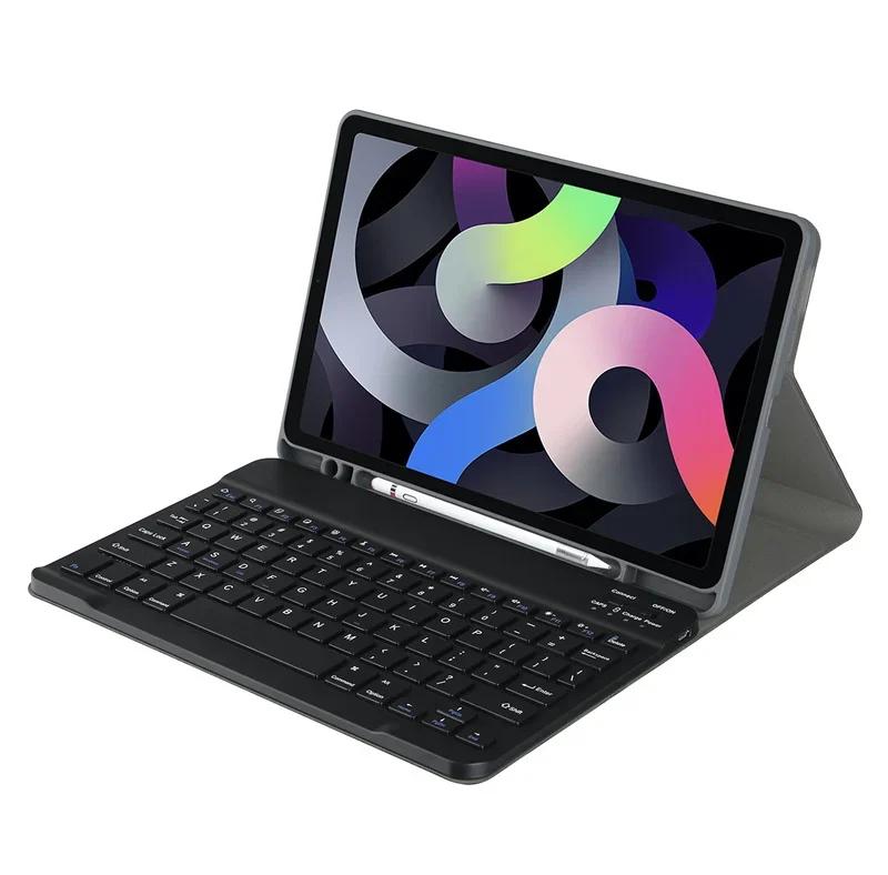 For iPad Keyboard with Case for iPad 10th 9th 8th 7th 6th 5th Gen 10.9'' 10.2'' 9.7'' Air 5 4 3 2 1 Pro 11 10.5 9.7 Cover Stand