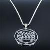 Stainless Steel Lucifer Sigil Necklace Baphomet Stamp Jewelry PAIMON Key Satanic Gothic N3521S03