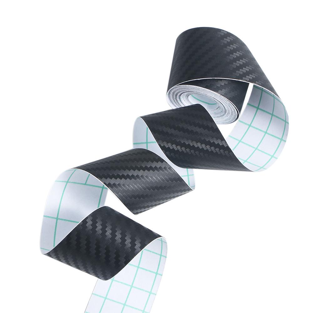 Bumper sSrip 3D Carbon Fiber Sticker Protection Film Anti Scratch Tape DIY Paste Protector Strip
