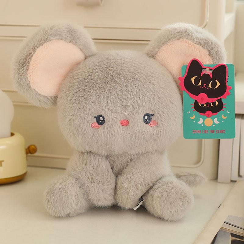 Lovely Mini Animal Series Plush Doll Cartoon Piggy Elephant Sheep Mouse Toys For Children Kawaii Desktop Decor For Girls