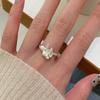 Eleganter Schmetterlings-Design Offener Ring für Damen Stilvolles und Schickes Modeaccessoire