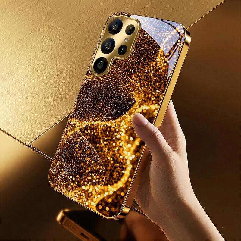 High-end PhoneCase Electroplated Glass TPU PhoneCase for Samsung Galaxy S26 S25 S24 S23 S22 S21 FE,Ultra,Plus Dropresistant