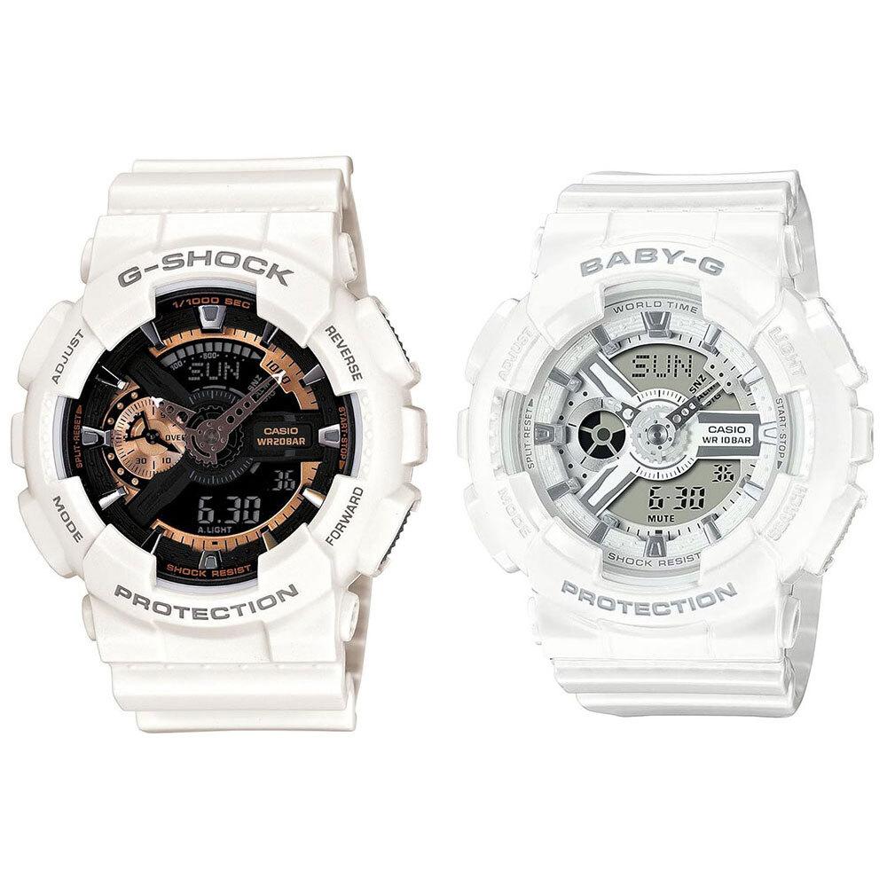 CASIO Waterproof Camping Pair Watch Gift White Birthday Bulk Purchase Coming of Age Graduation Entrance Ceremony G-SHOCK BABY-G