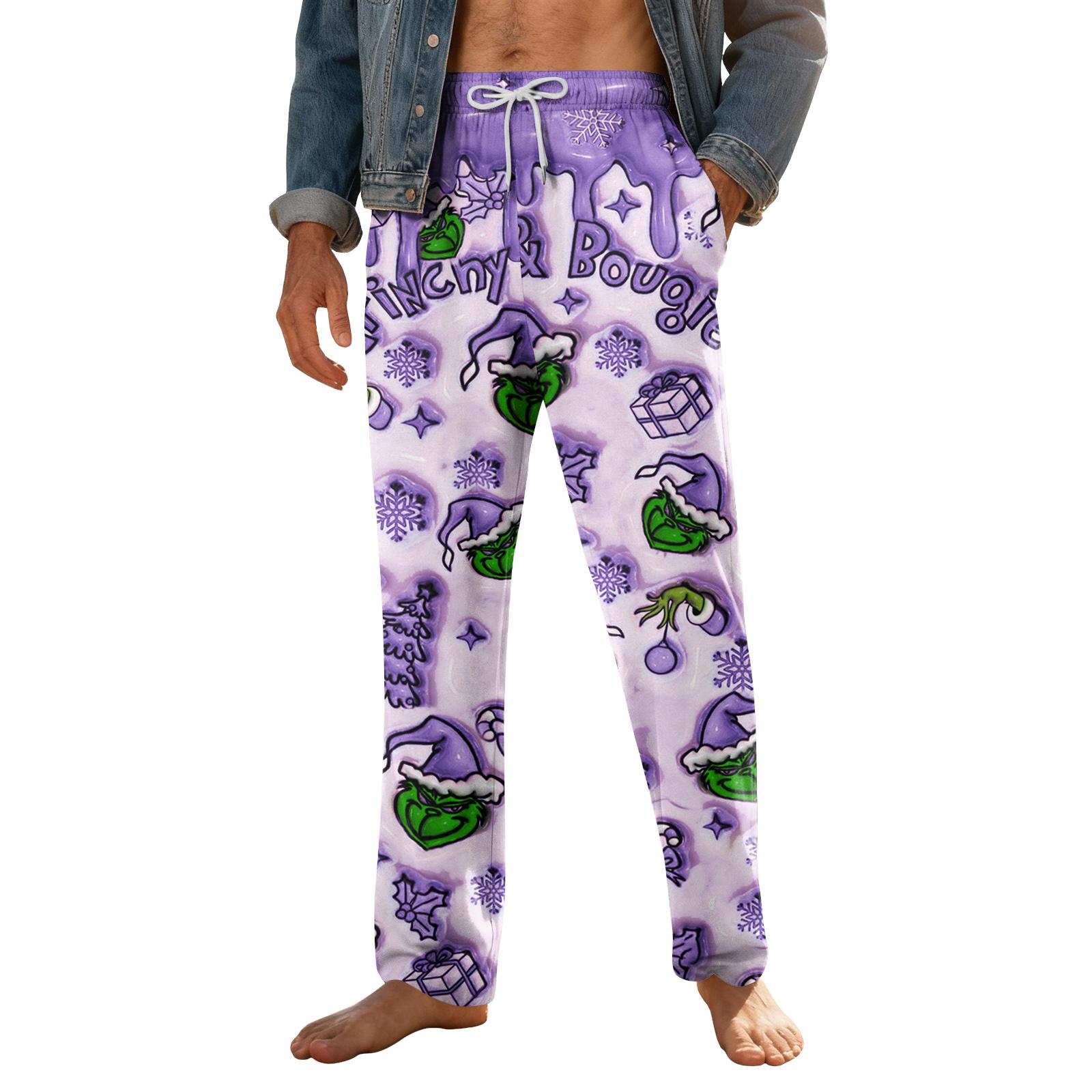 

Мужские домашние мягкие пижамные штаны со шнурком и карманами, повседневные спортивные штаны XXXL