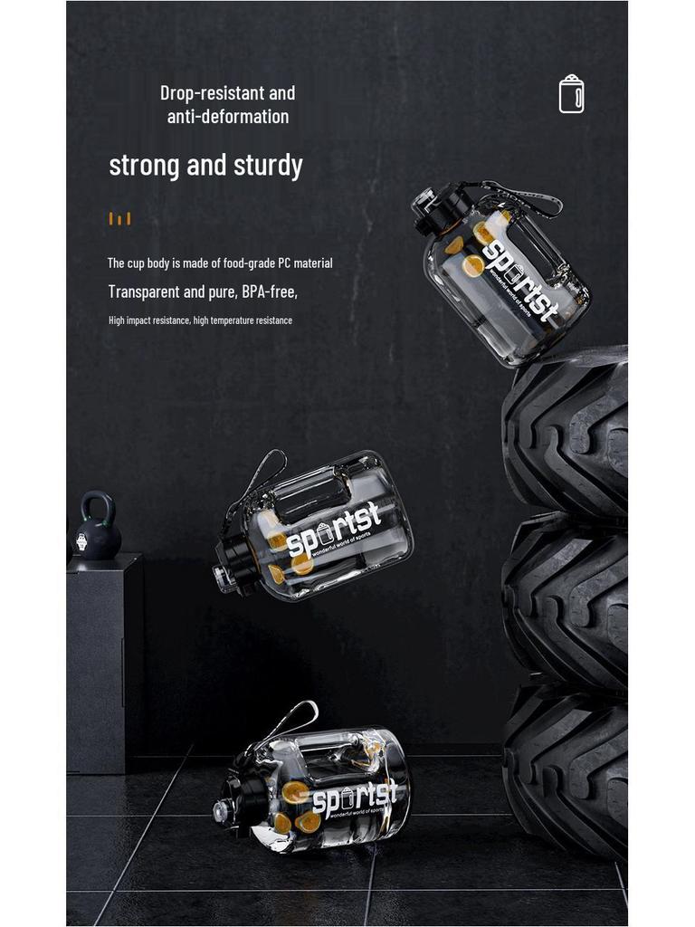 Large Capacity Sports Water Bottle - Portable Plastic for Fitness, Students, and Everyday Use