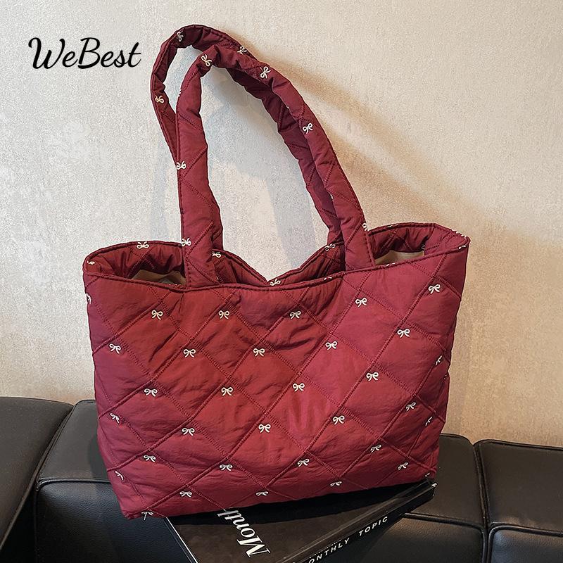 

Casual Commuter Tote and Shoulder Bag for Students червоний