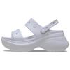Crocs Classic Bay Fashionable One-Strap Sandals Women Sandals Light-Purple 206749-5BO