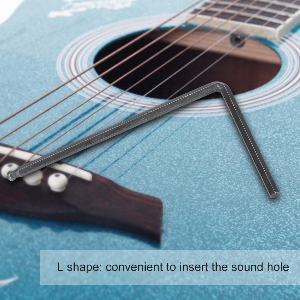 2 PCS Truss Rod Allen Wrench Tool 4mm   5mm Ball End for Martin Acoustic Guitar(Black 5mm)