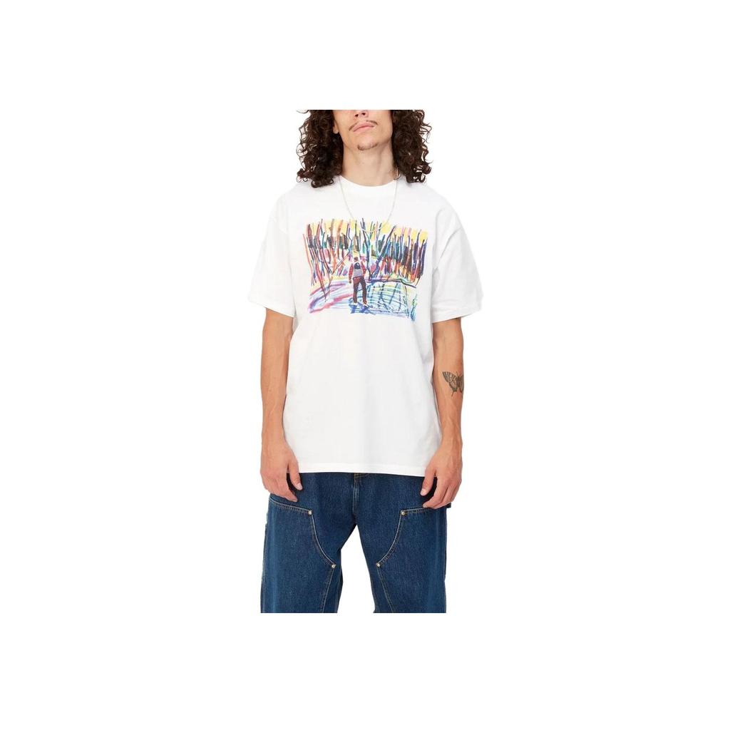 Carhartt WIP Graphic Print Loose Fit Crew Neck Short Sleeve T-Shirt Men Tops I032408-02-XX