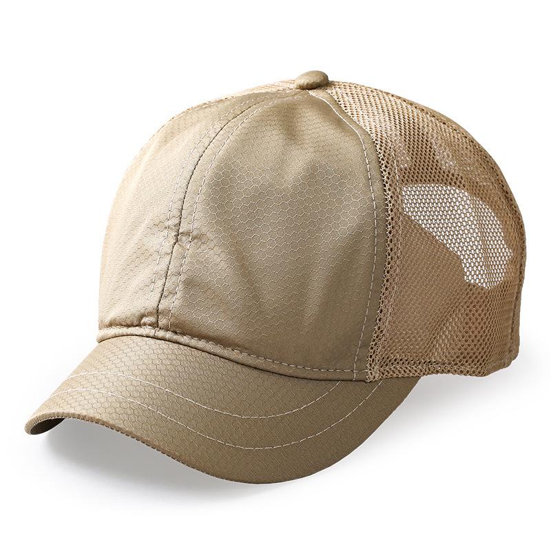 K-pop Fashion Short Bill Hat for Men and Women, Quick Dry Brim Hat, Mesh Back Trucker Baseball Dad Cap