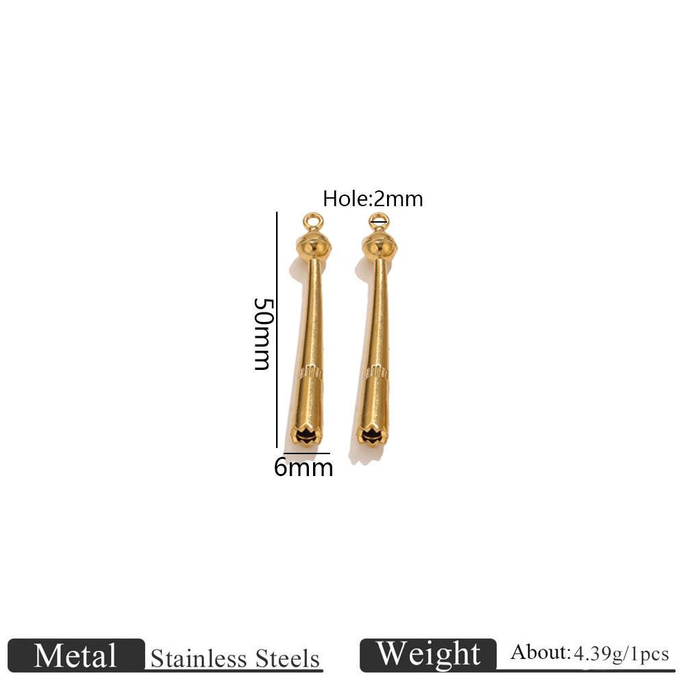 Yori 5 Stück Edelstahl 18K Gold Plated Anhänger DIY Schmuckzubehör Verwendet für DIY Herstellung von Armband Halskette