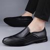 Fashion Classic Men's Genuine Leather Shoes Fashion Genuine Leather Male Business Flat Shoes Breathable Mens Formal Office Working Shoe