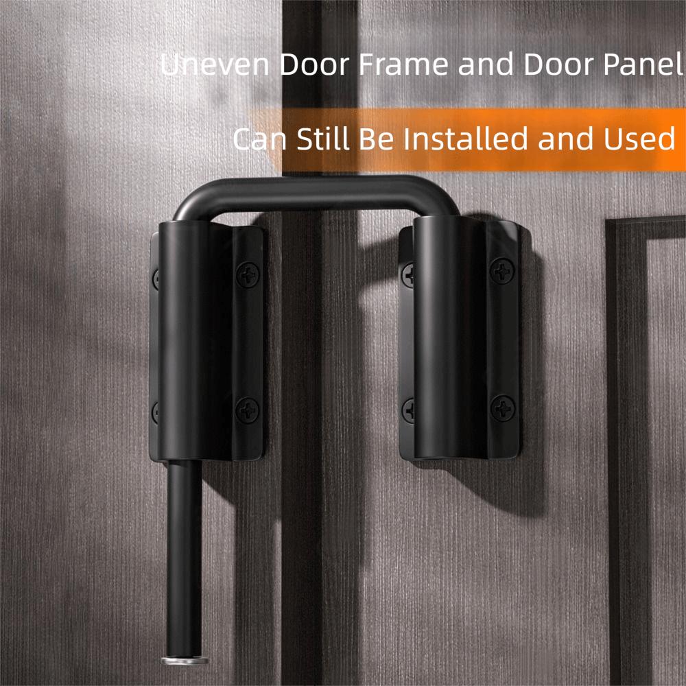 Safety Aluminum Alloy Door Latch Lock Non Perforated 90/180 Degree Gate Latch Anti Unisex Universal Door Buckle Home Hardware