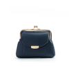 Portafoglio da Donna Vintage in PU con Chiusura a Bacio Portamonete Corto Pieghevole Tasca per Monete Porta Carte Organizzatore di Contanti Pochette Compatta