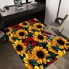 1pc Sunflower Pattern Themed Rug for Home Decor, Non-slip Office Carpet, Chair Mat, Outdoor Mat, Christmas and Halloween Gifts-0731162