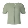 Fitness Athletics Casual Fashion Comfortable Slim Fit Short Sleeve T-Shirt Women Tops Gray Army-Green A11W531113F-KK