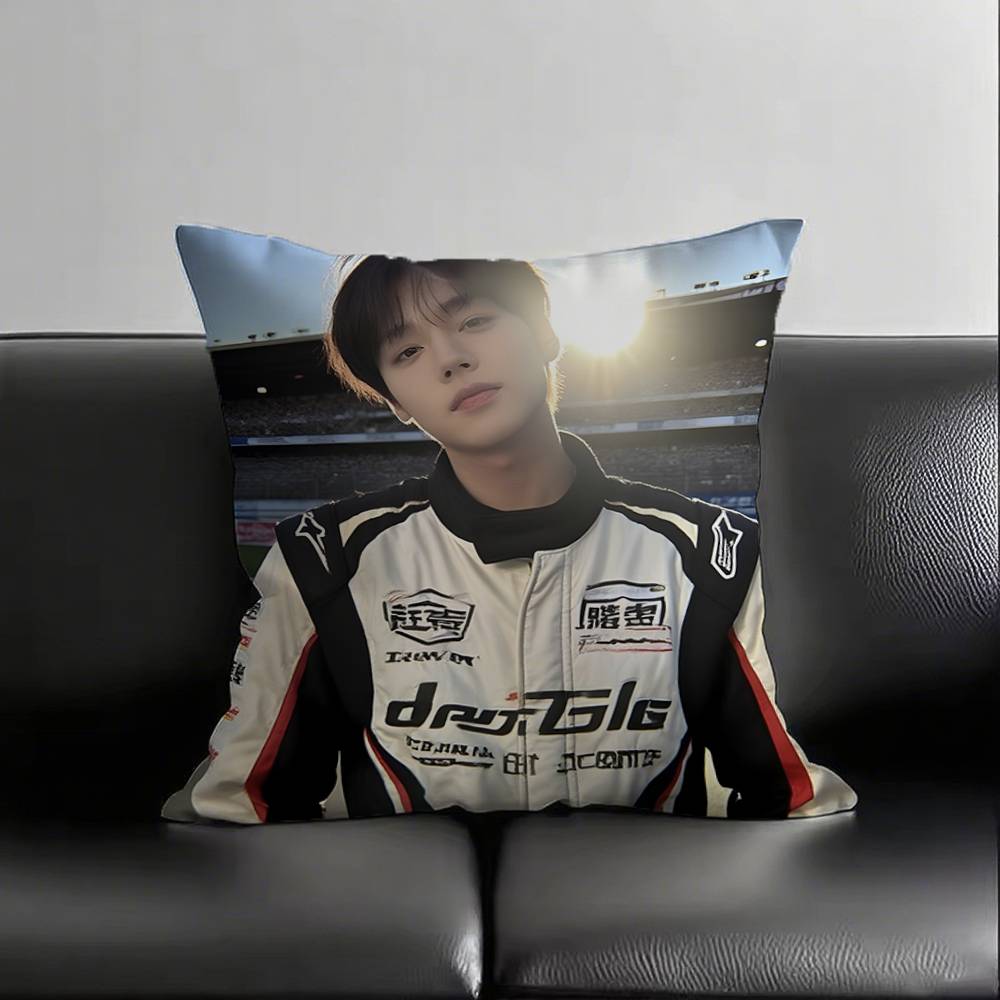 1 Stück W-Weak H-Hero P-Park J-Jihoon Kissenbezug Quadratisch Schlafzimmer Sofa Freizeit Komfort Kissen Auto Wohnzimmer Heimdekoration