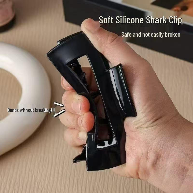 Durable Soft Silicone Shark Hair Clip for Women – Safe and Gentle Hair Accessory