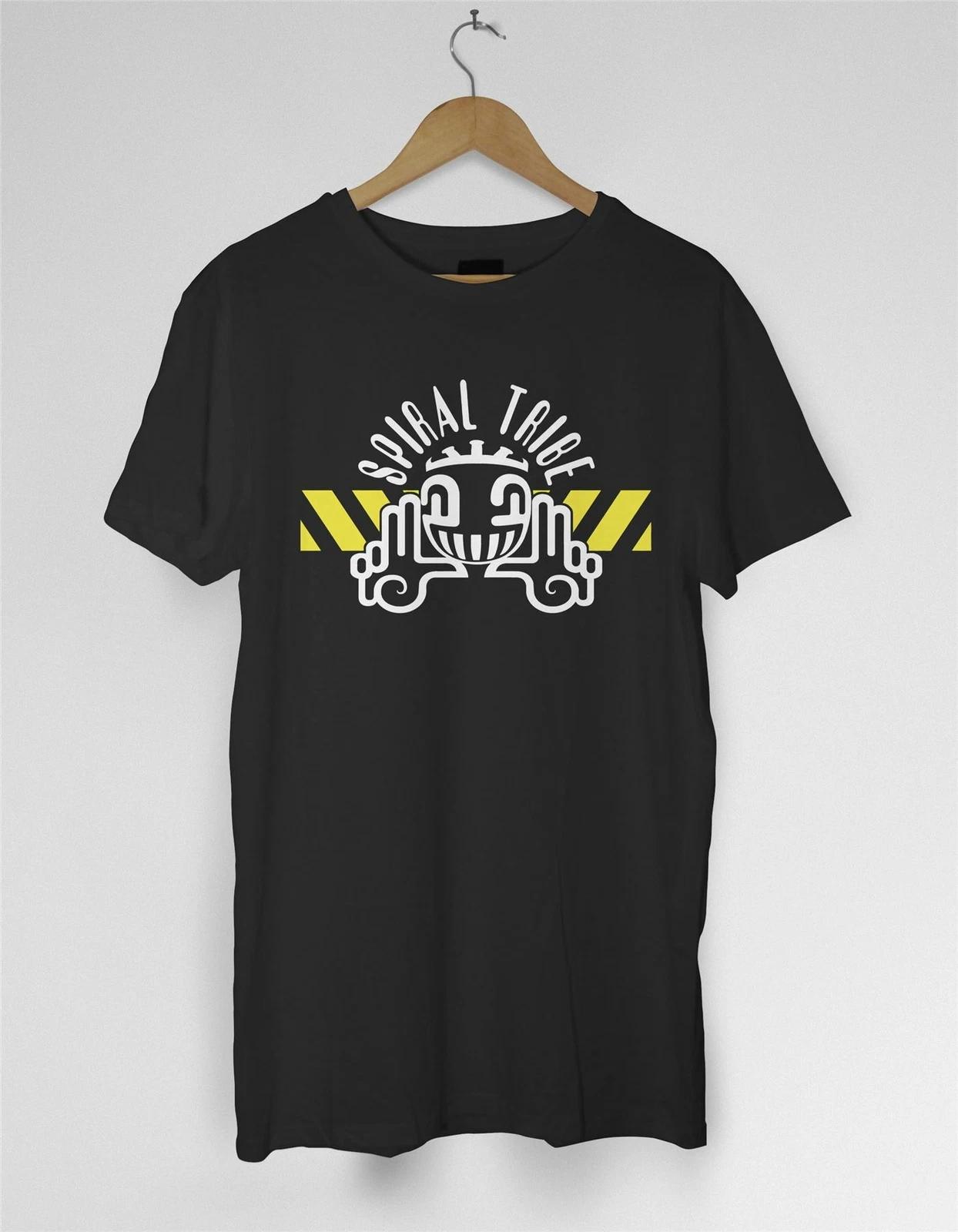 Spiral Tribe Logo T Shirt - Techno Festival Rave Hardcore SP23 Sound System M
