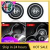 Adesivos de Carro Para Alfa Romeo 1/2 Peças Porta-copos de Carro Suporte para Copo de Água Garrafa Tapete Antiderrapante Gel de Sílica para Alfa Romeo 4C 159 Spider