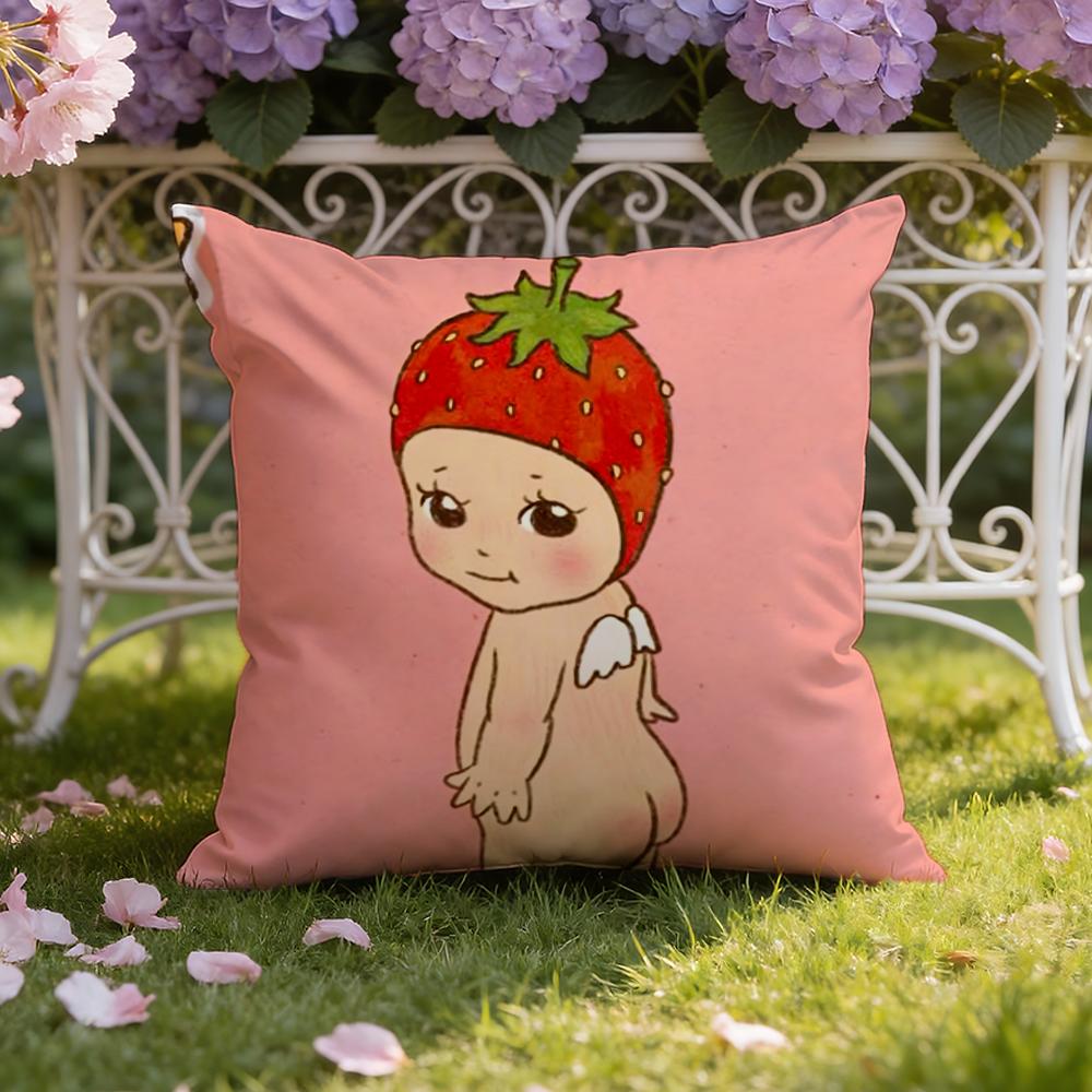 Hot S-Sonnies Cartoon Cushion Cover Home & Car Dual-Scene Pillow Cover: Reversible for Premium Comfort