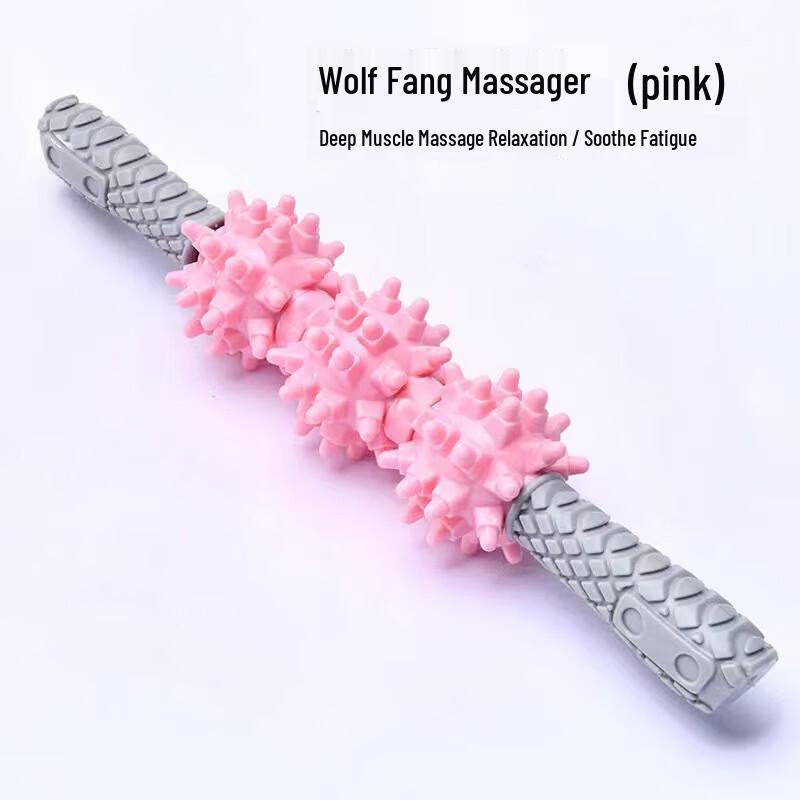 WEZHO 3-Wheel Muscle Massage Roller Stick