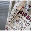 Cute Cartoon Canvas Tote Bag - Large, Versatile, Single Shoulder Bag for Women
