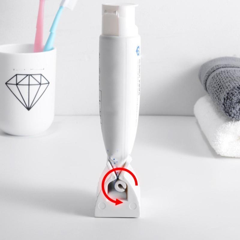Toothbrush Cup Wall-mounted Storage Rack Toothpaste Squeezer Lazy Punch-free Toothbrush Holder Mouthwash Cup Bathroom Set