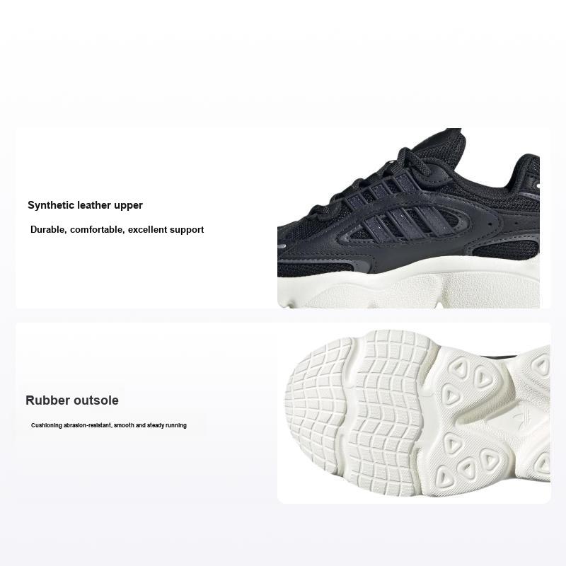 Adidas Ozmillen Elastic Lace J Carbon Grey Детские кроссовки Black Grey-Six Core-Black IG1843 32