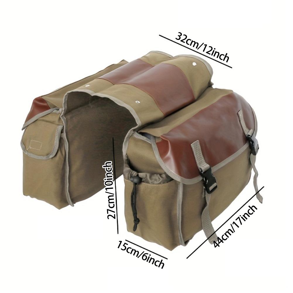 Canvas Motorcycle Saddlebag Luggage Bags Waterproof Stroage Bag