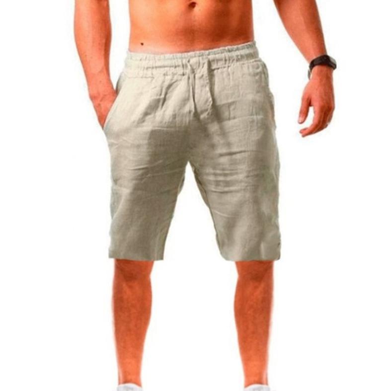 

Summer Fashion Men s Drawstring Sport Running Shorts Casual Breathable Elastic Five-point Pants KTB 2XL абрикосовий