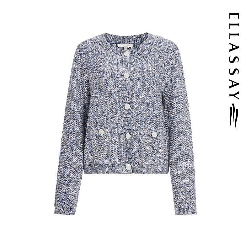 ELLASSAY Women's Soft Knit Long Sleeve Top