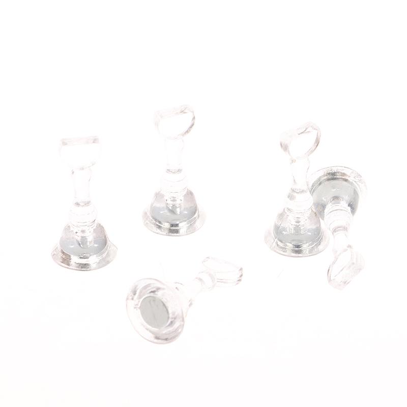 5Pcs Acrylic Nail Stand Tips Holders Chess Shaped Fingernail Diy Magnetic Training Practice Display Manicure Nail Tool