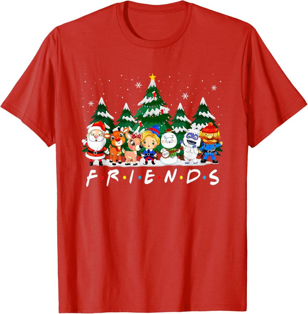 Pajamas Family Friends Christmas T-Shirt 100% Cotton O-Neck Short Sleeve Summer Casual Mens T-shirt Streetwear
