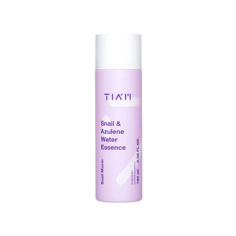 TIAM Snail and Azulene Water Essence 180ml with Snail Mucin 87% for Azulene Redness Calming and Hydration Repair
