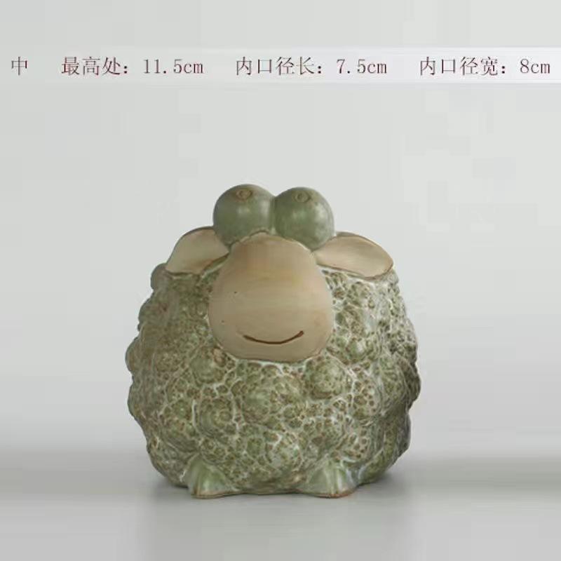 European Garden Animal Cute Ceramic Succulent Pot, Forest Series Home Store Decor