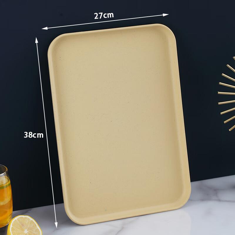 Morona Rectangular Plastic Serving Tray, 10-Pack