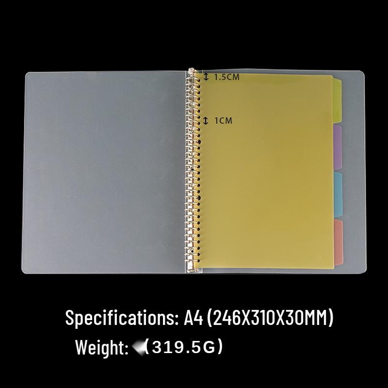 Loose-Leaf Binder Dividers: A4, B5, A5 Plastic Index Pages with 26, 20, or 30 Holes