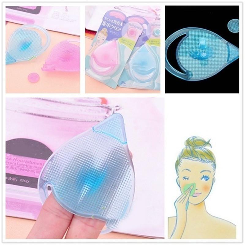 Cleaning brush blackhead washing remover face exfoliating clean pad soft+silicone nose brush pore