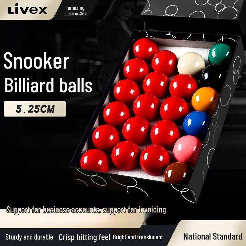 LIVEX Standard Snooker Ball Set
