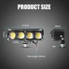 Mini Driving Light Motorycle Led Light Headlight Hi/Lo Beam White+Yellow Spotlight Fog Lamp for Car Trucks SUV UTV 12V 24V