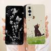 For Huawei nova 10 4G NCO-AL00 Case Cartoon Cat Soft Silicone Back Cover For Huawei nova10 Nova 10 4G Shockproof Phone Cases