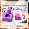 1 Set Non-Magnetic Fake Nail Holder Gel Polish Practice Display Stand Plastic Showing Shelf Nail Art Photography Tool