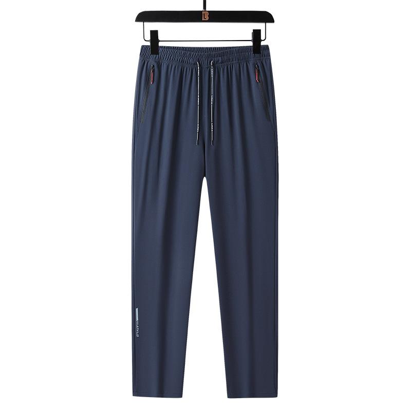 Sportliche schnelltrocknende Hose für Herren im Sommer, dünn und übergroß, elastisch für Freizeitkleidung