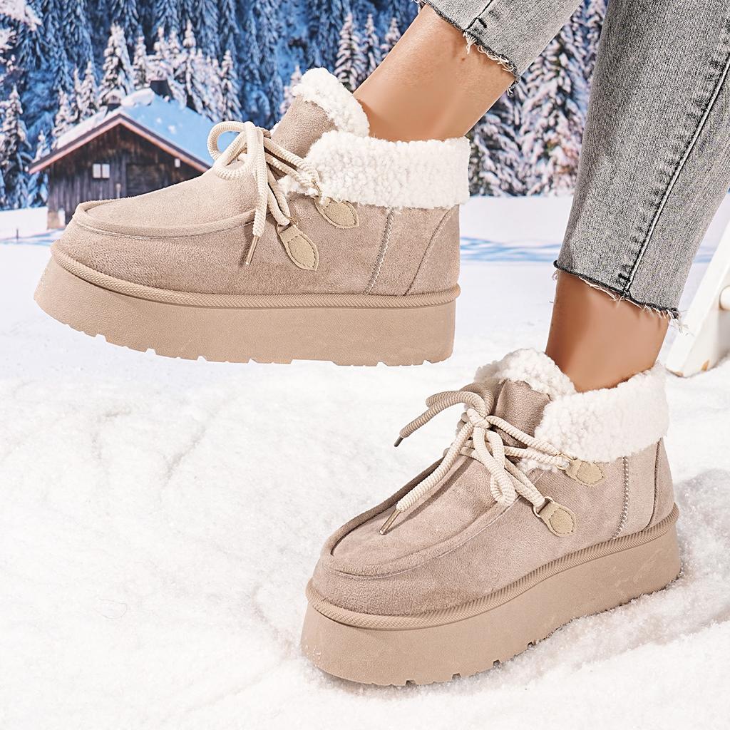 Women Snow Boots 2025 Botas De Invierno Para Mujer Thickened Warm Cotton Comfortable Lightweight Shoes Thick-soled Botines Mujer